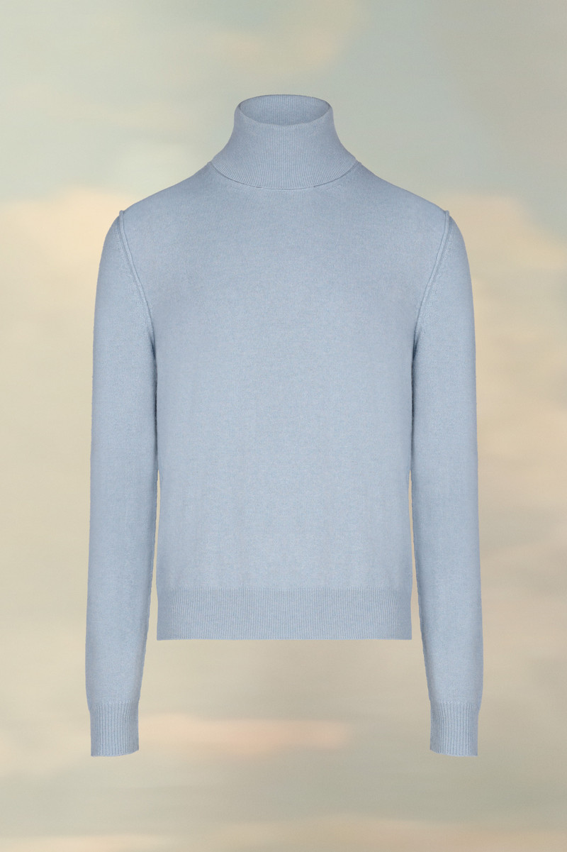 High-Neck Cashmere Sweater 1