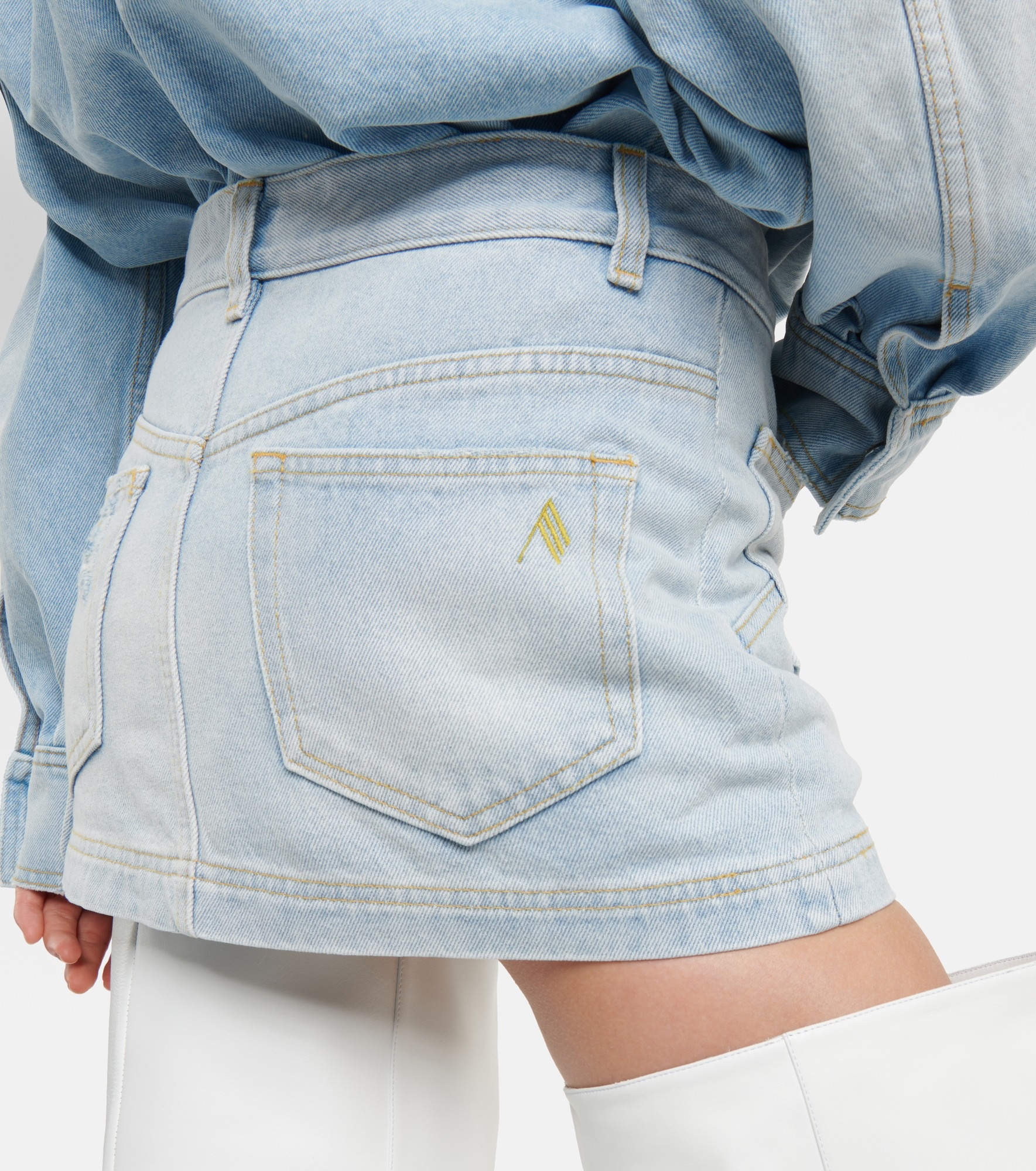 Denim miniskirt - 5