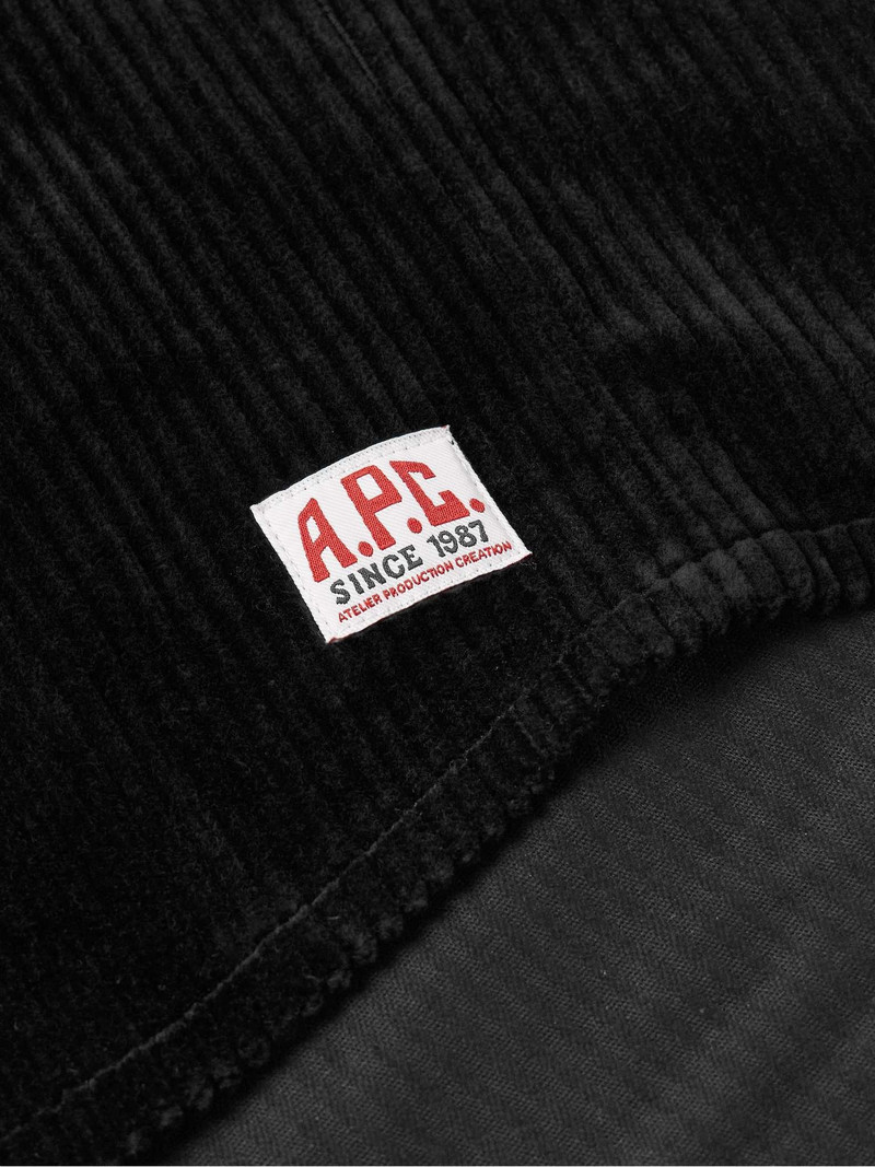 Boris Logo-Appliquéd Cotton-Corduroy Shirt 4