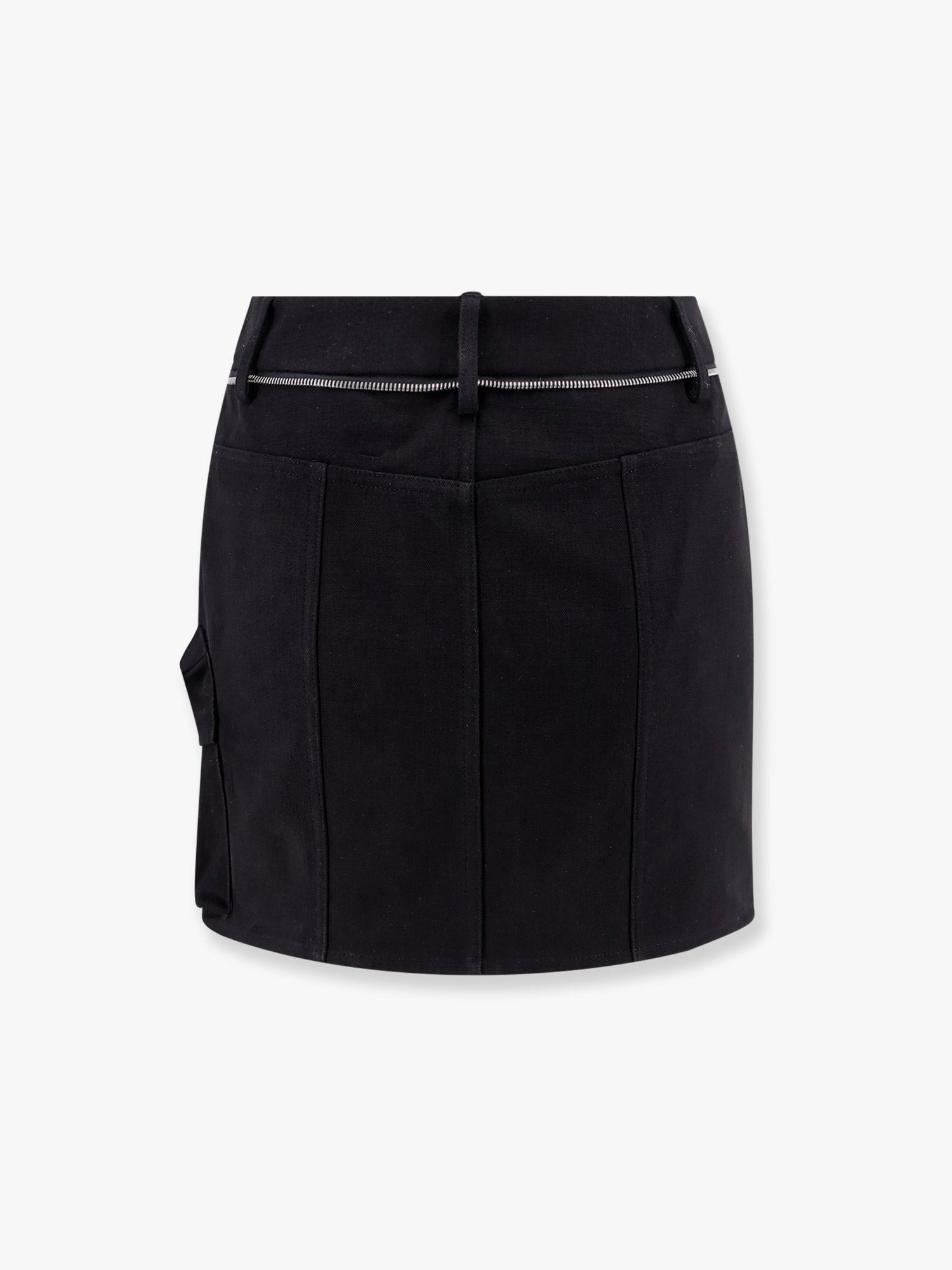6 Moncler Willow Smith Cotton Skirt With Metal Profile - 4