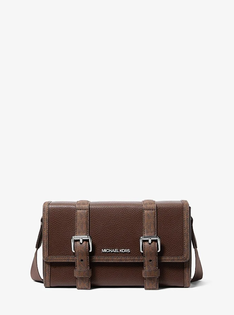 Cooper Pebbled Leather and Signature Logo Trunk Crossbody Bag - 1