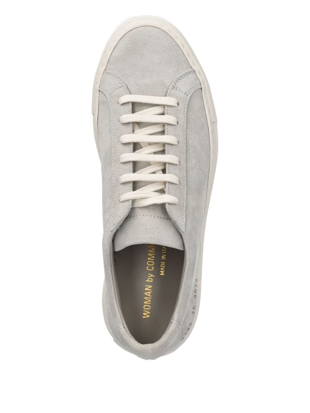 suede low-top trainers - 4