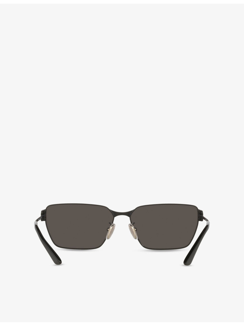 BB0374SK Rectangle-Frame Metal Sunglasses 3
