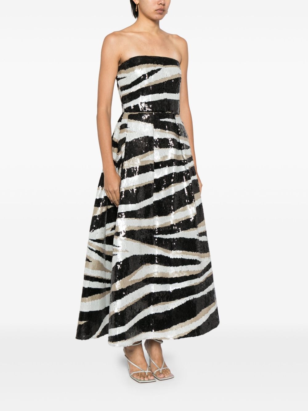 strapless sequin gown - 3