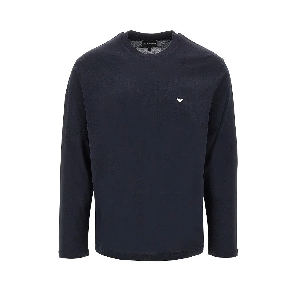 LYOCELL AND COTTON BLEND T-SHIRT WITH LOGO - 1