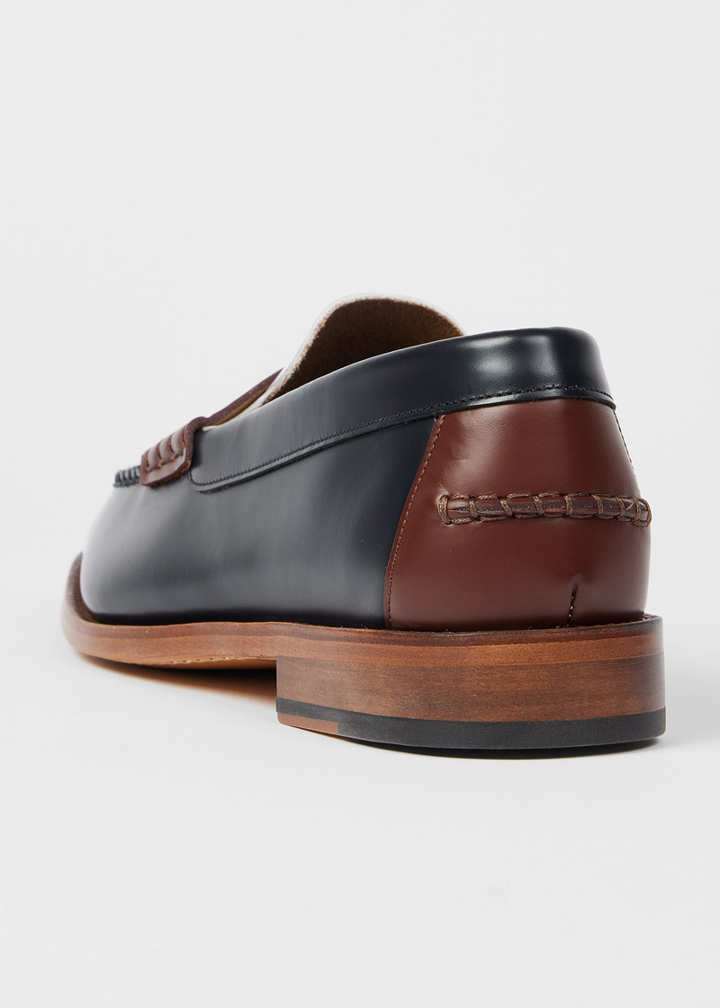 Colour-Block Leather 'Lido' Loafers 5