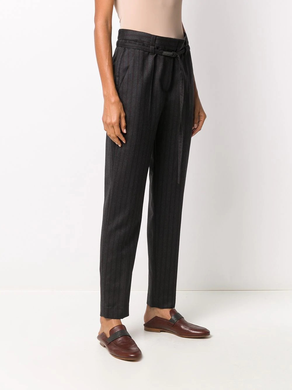 striped tailored trousers - 3