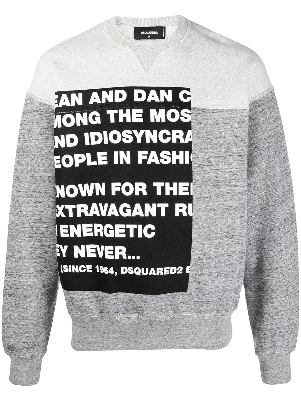 slogan-print sweatshirt - 1