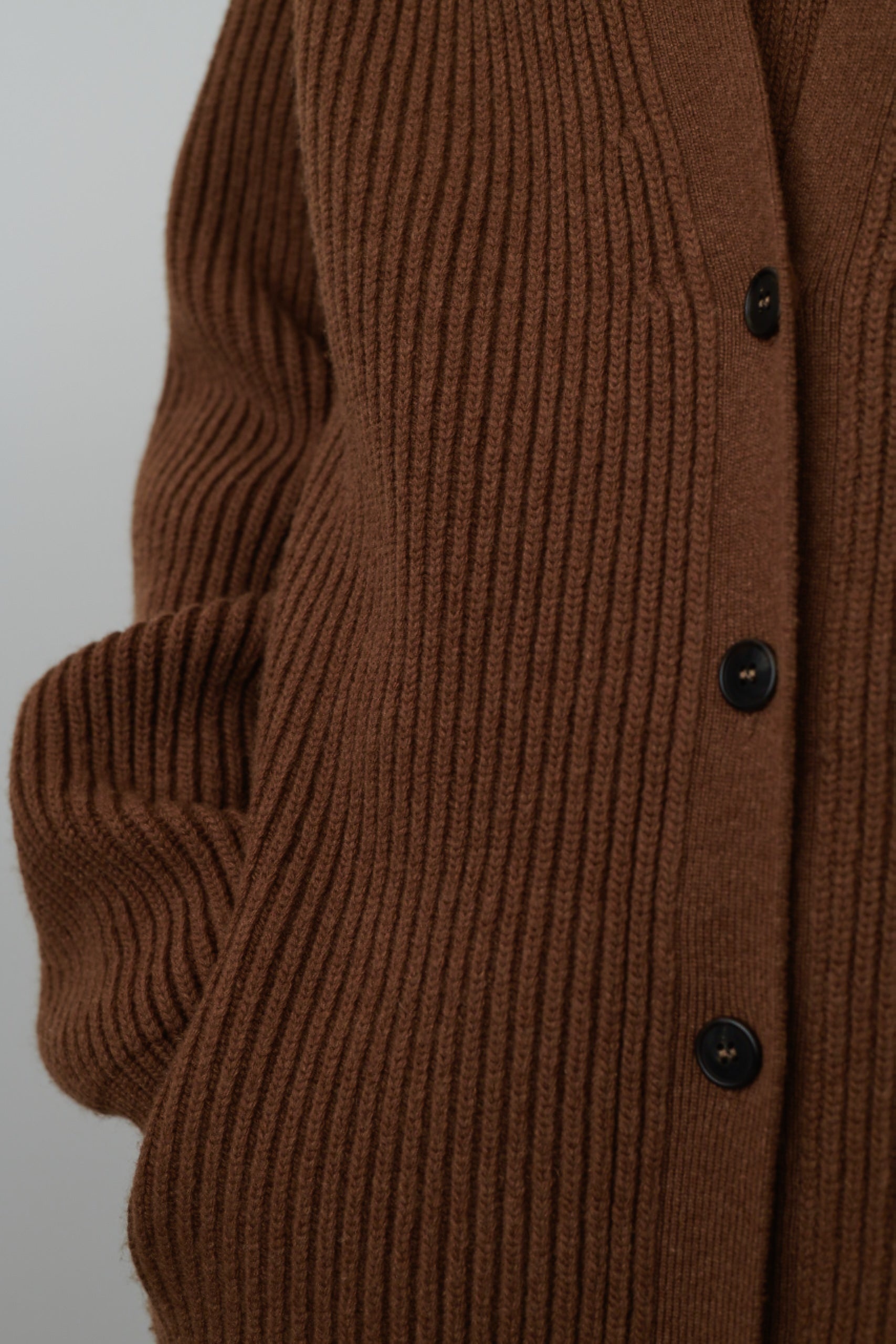 Novara Cardigan in Merino Wool and Cashmere - 4