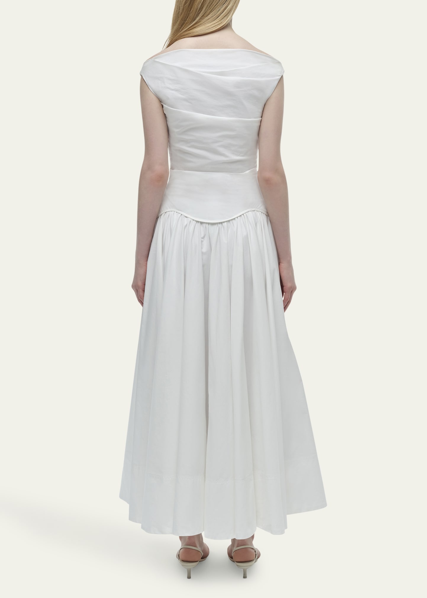 Cersei Drop-Waist Off-The-Shoulder Midi Dress - 3