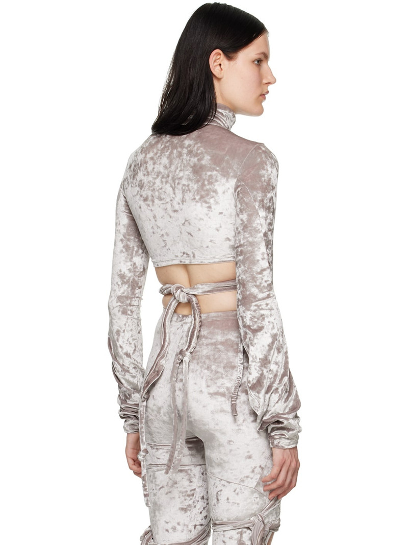 Silver Wrap Loop Turtleneck 3