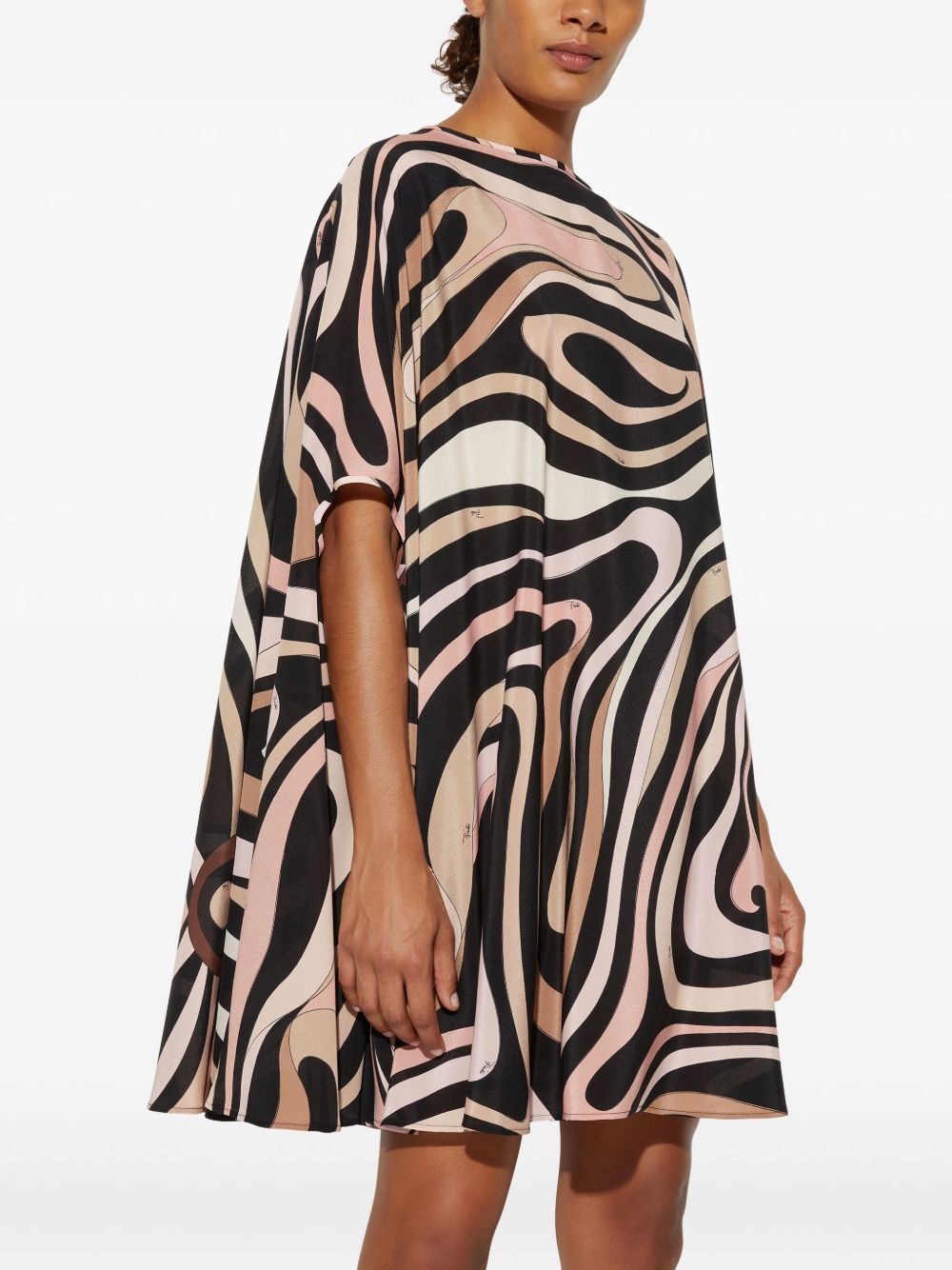 marmo-print dress - 5