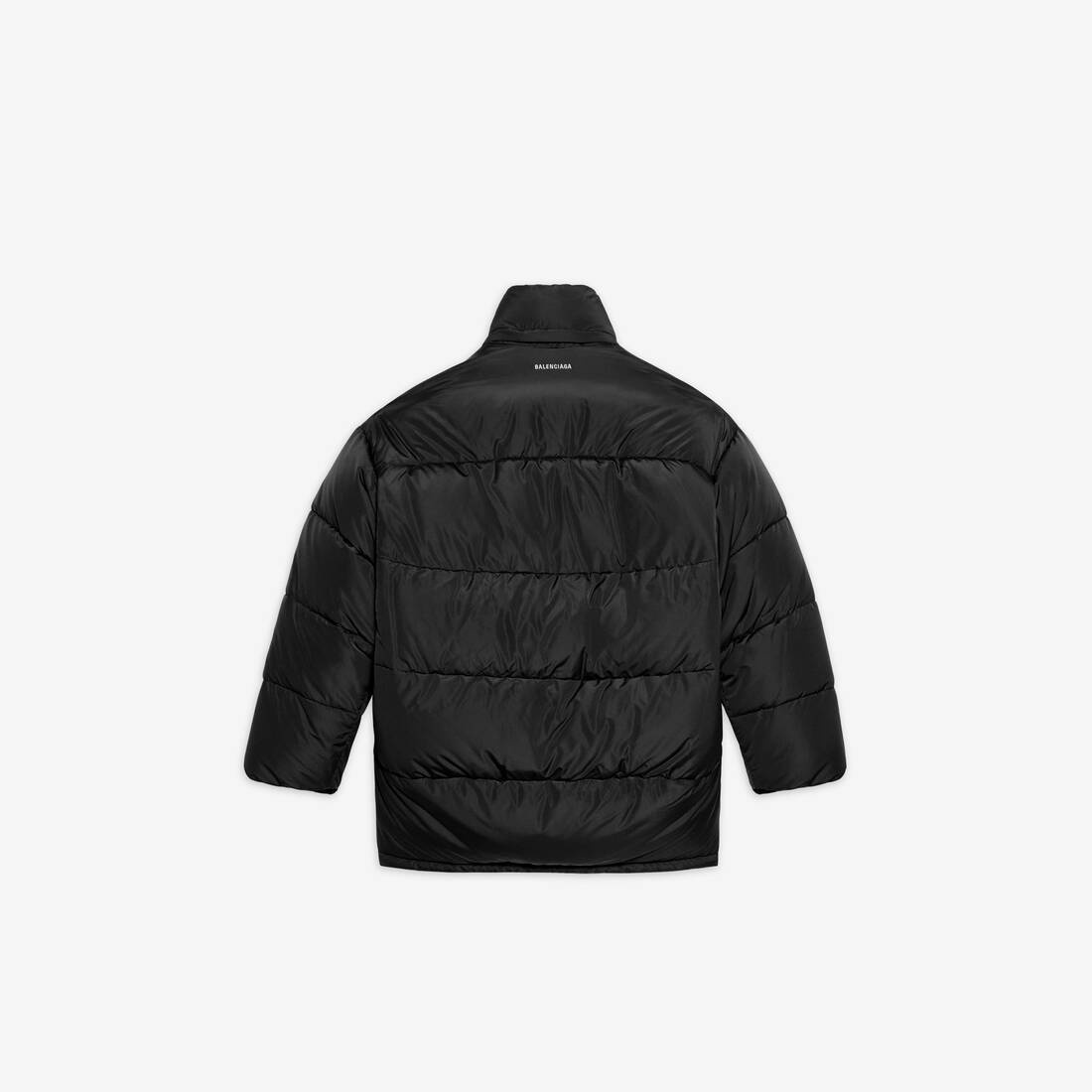 Men's New C-shape Puffer Jacket in Black - 2