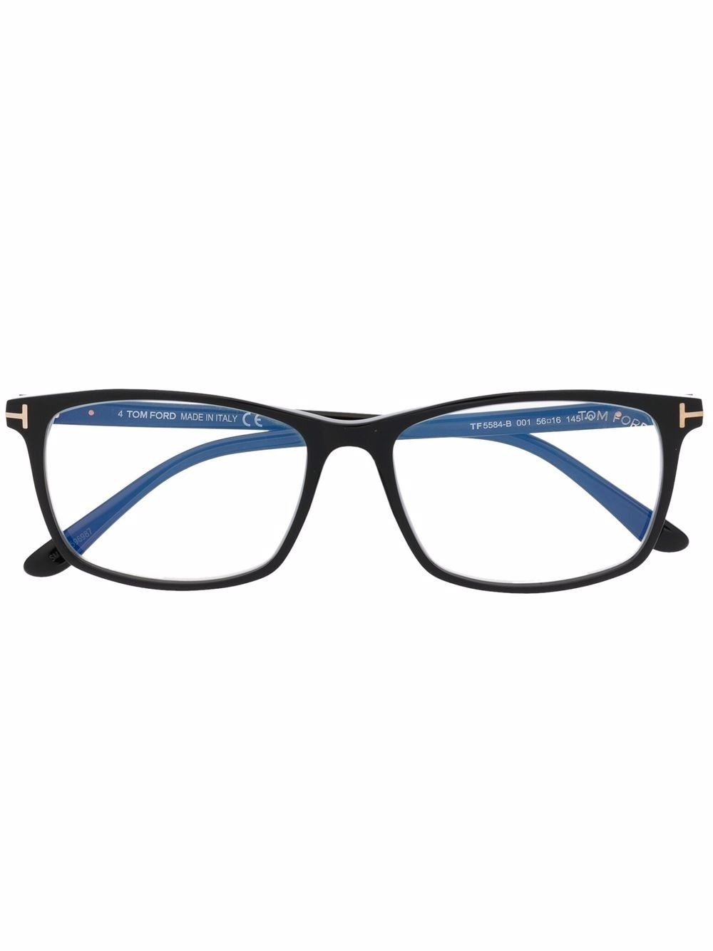block rectangular glasses - 1