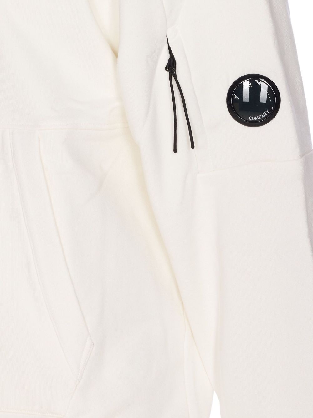 logo-patch cotton hoodie - 3