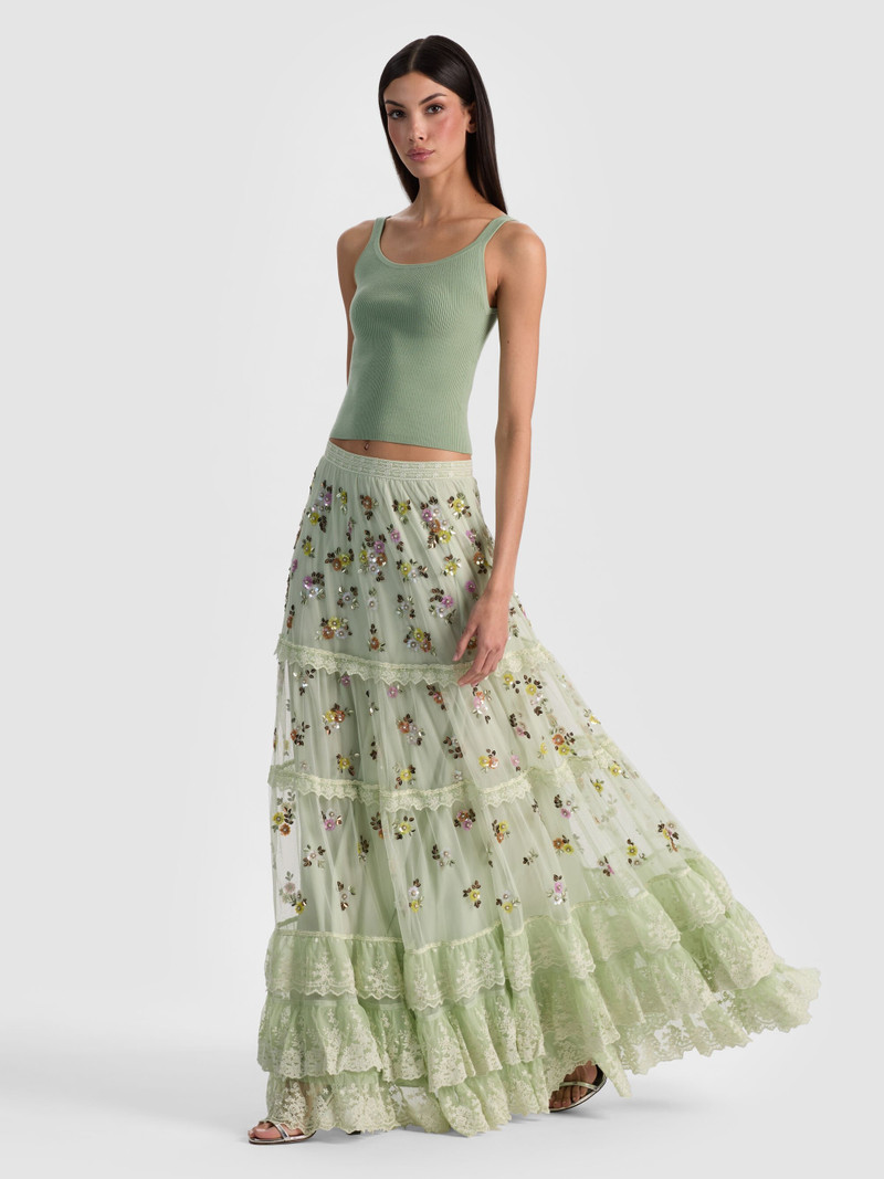 ALLEGRA EMBELLISHED MAXI SKIRT 6