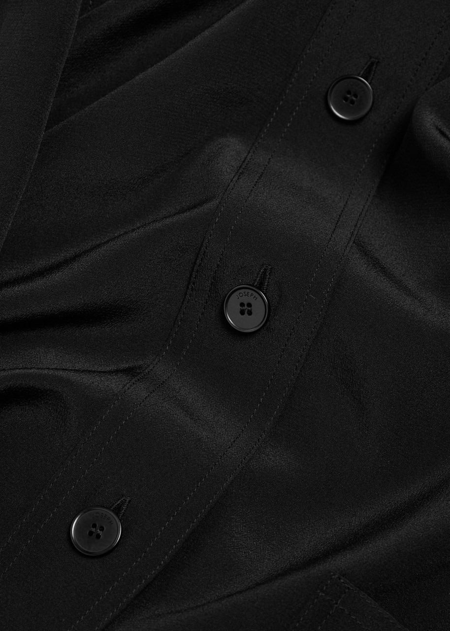 Joseph Lamy Belted Silk-crepe Blouse - 5