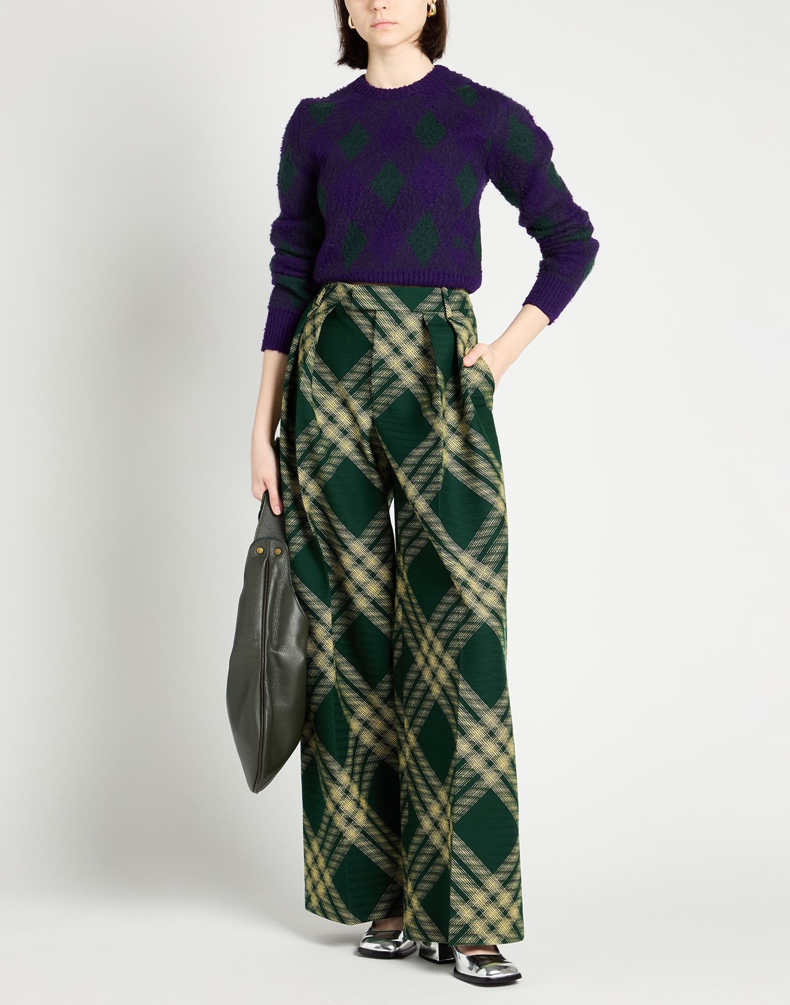 Dark green Women's Casual Pants - 3
