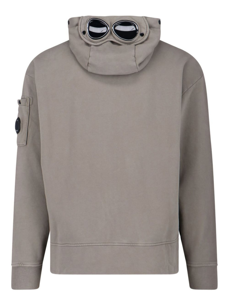 C.P. Company goggle-details zip-fastening hoodie outlook