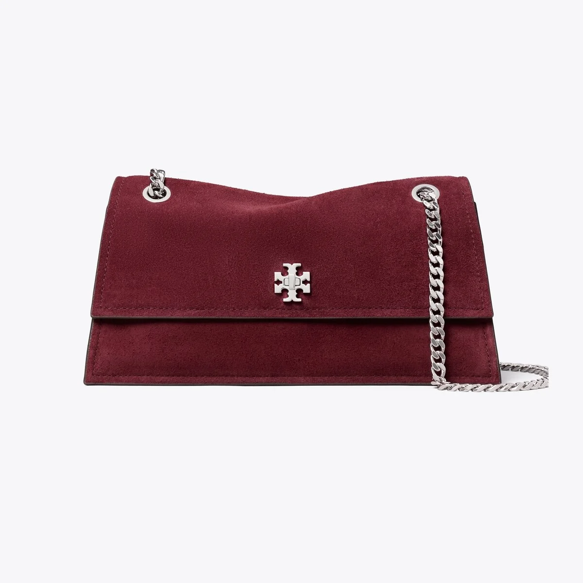 Kira Turnlock Suede Shoulder Bag - 1