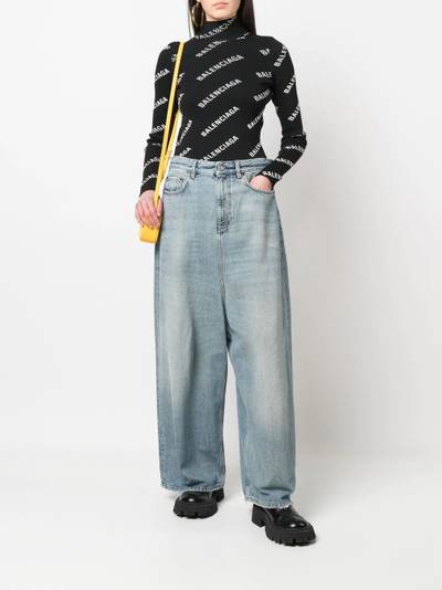 BALENCIAGA Low-crotch wide-leg jeans outlook