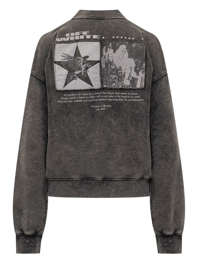 Off-White star crew sweatshirt outlook