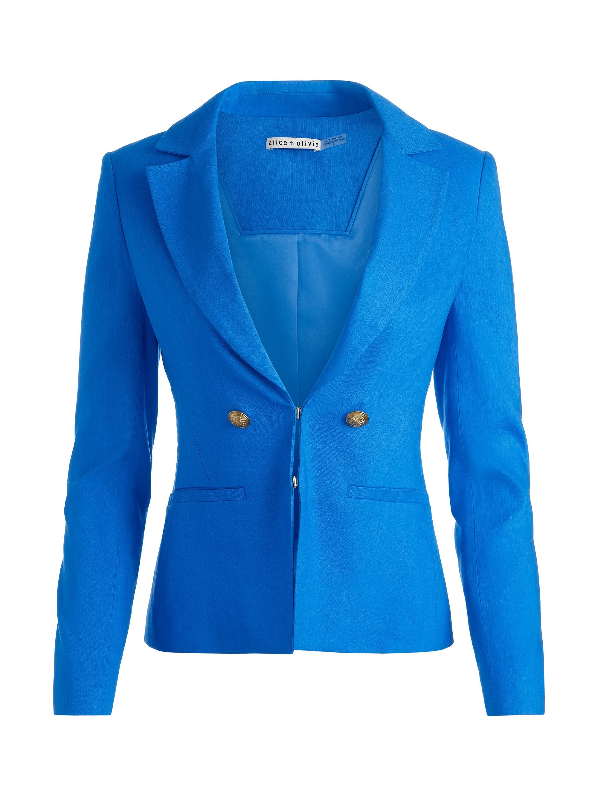 MYA LINEN FITTED BLAZER - 1