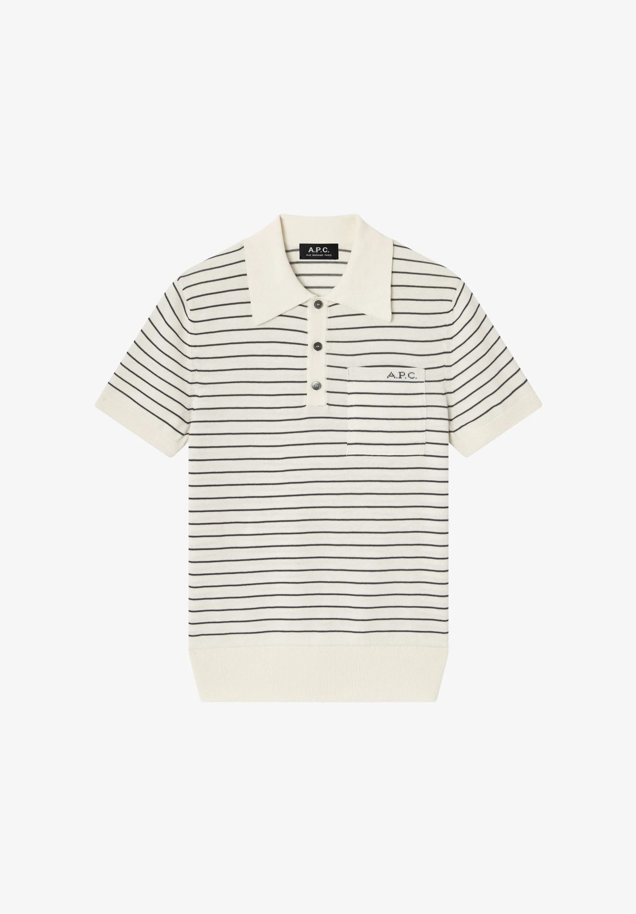 FITTED STRIPED POLO - 1
