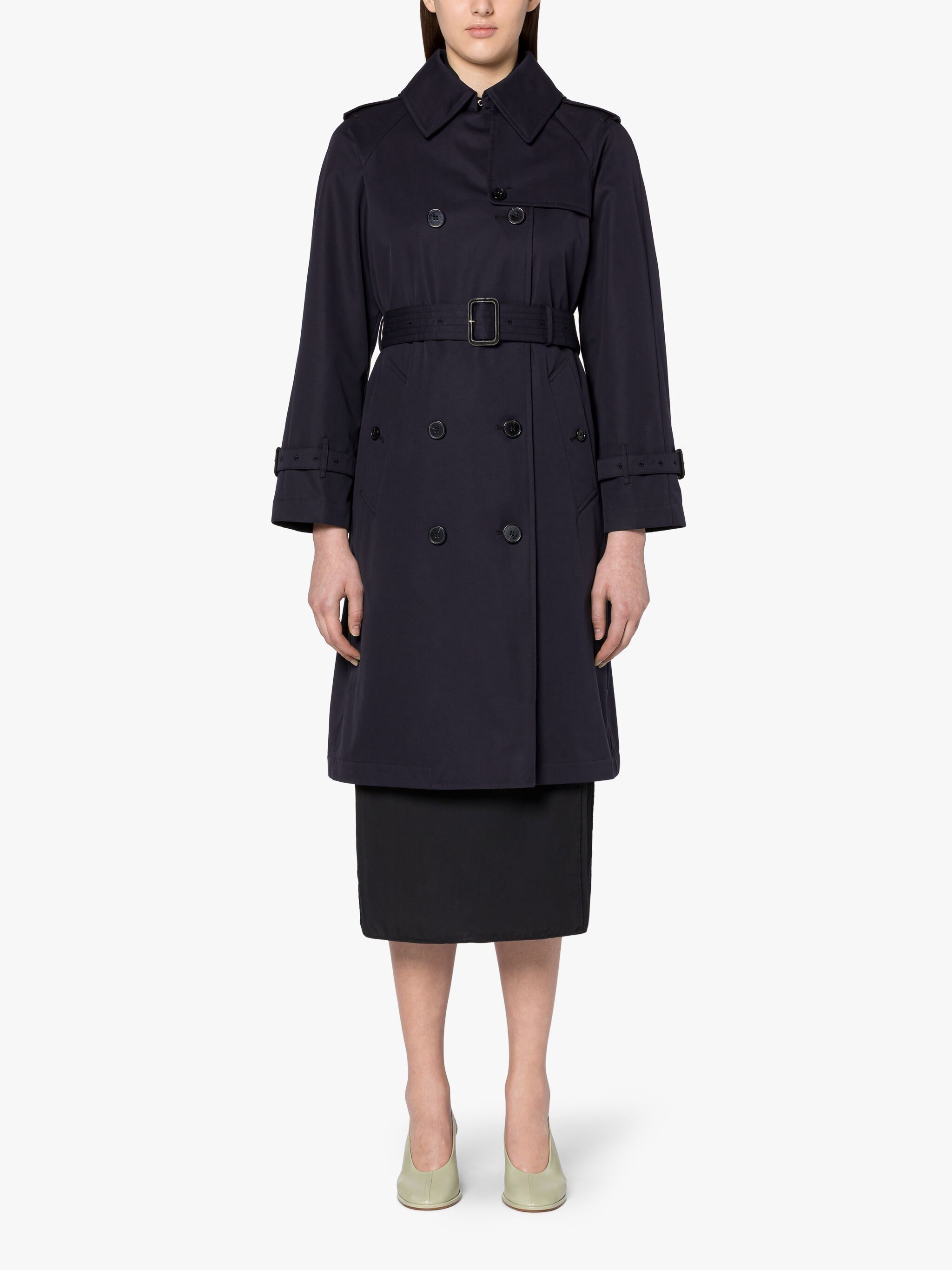MUIRKIRK NAVY COTTON TRENCH COAT | LM-1011 - 3