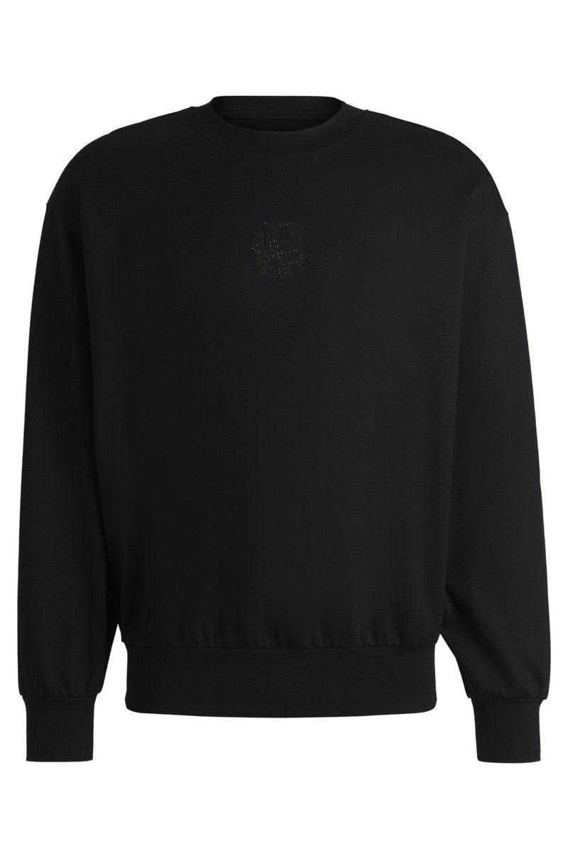 COTTON SWEATSHIRT IN RELAXED FIT WITH DOUBLE B MONOGRAM 1