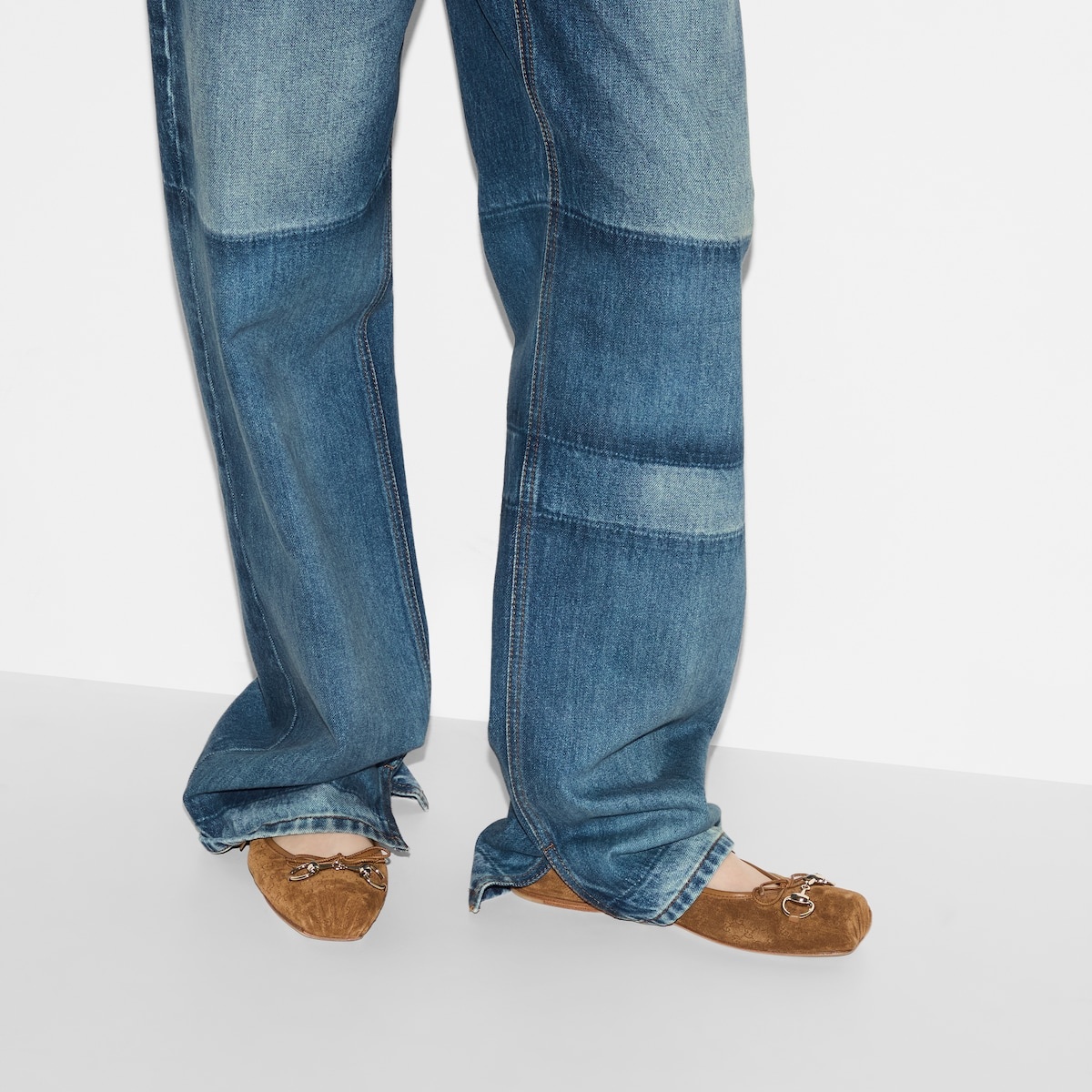 Two-toned denim pant - 5