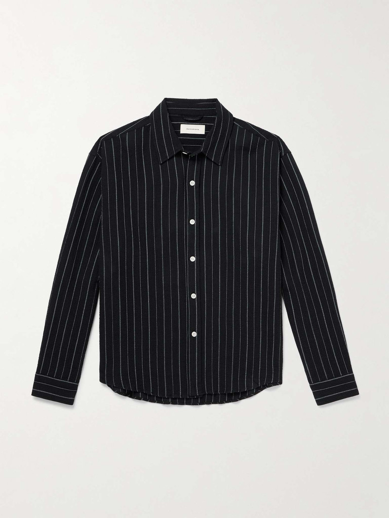 Vacation Striped Cotton-Blend Seersucker Shirt 1