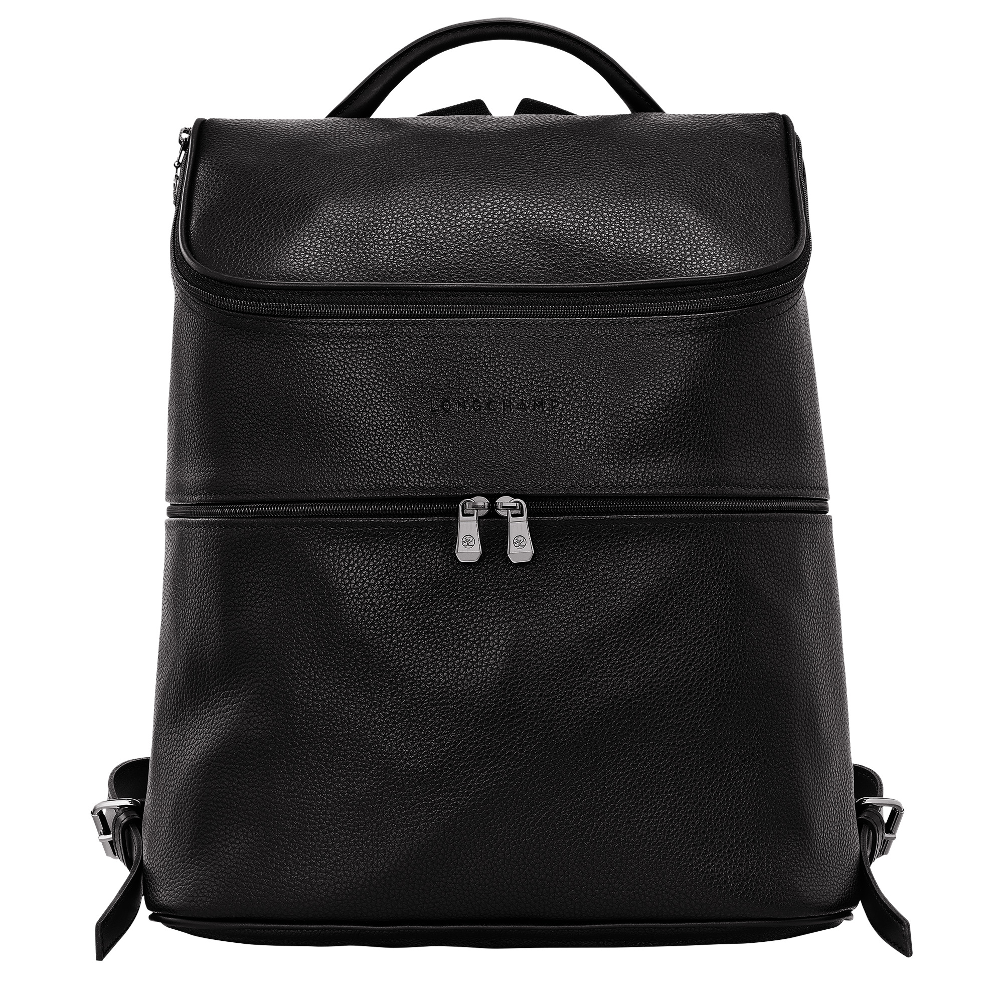 Le Foulonné Backpack Black - Leather - 1