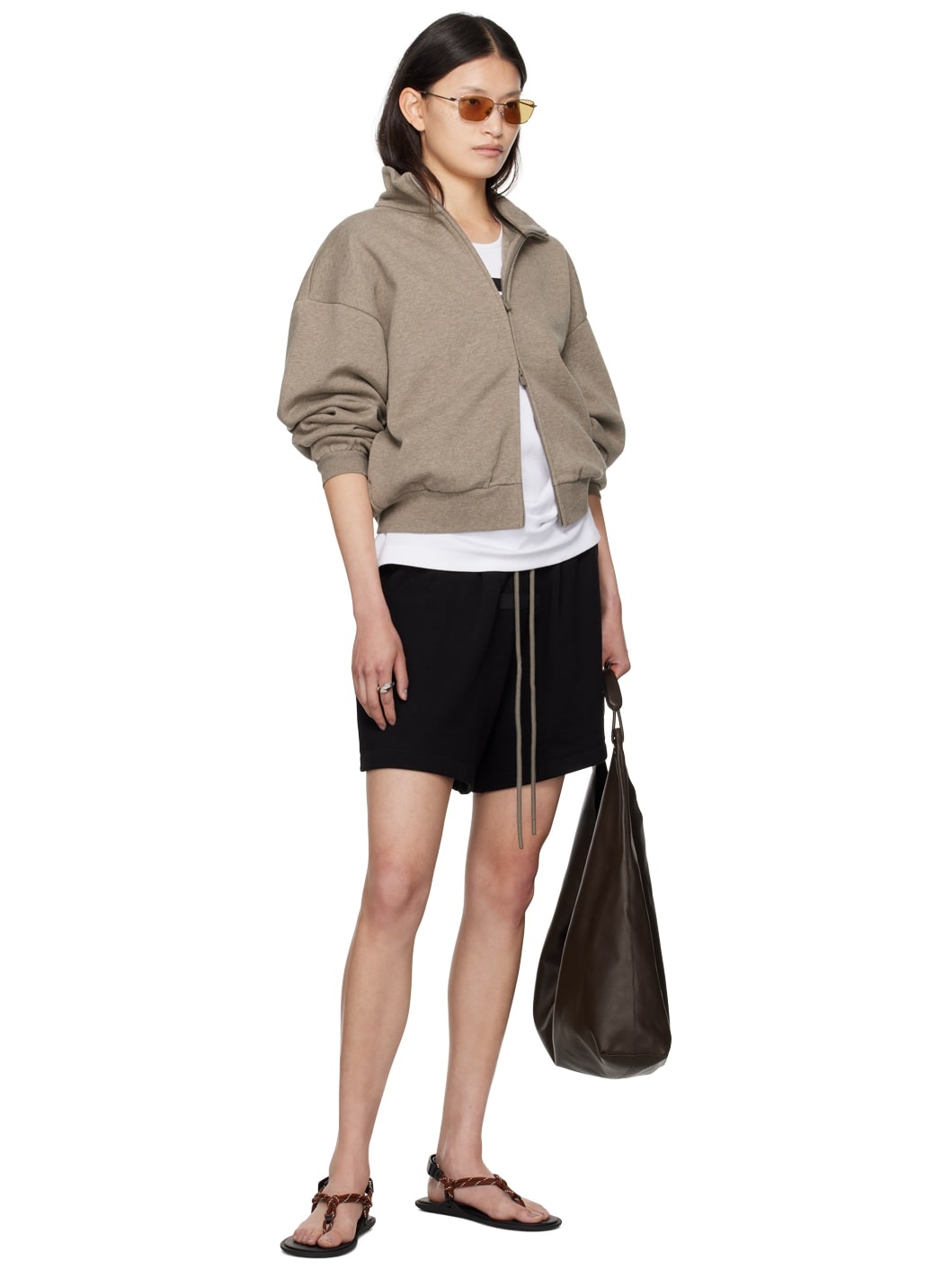 Black Drawstring Shorts - 5