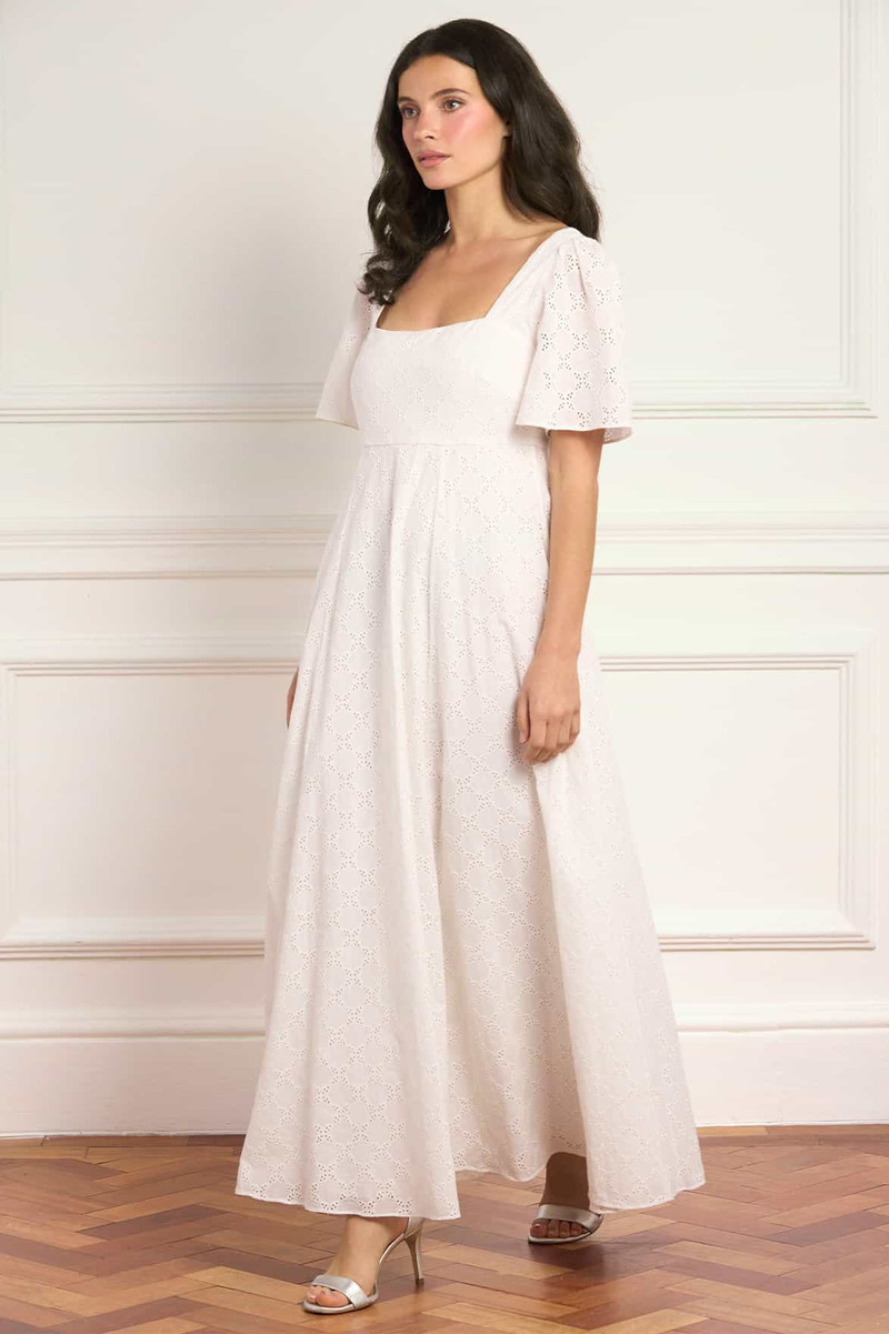 Needle & Thread Marisol Cotton Broderie Short Sleeve Ankle Gown outlook