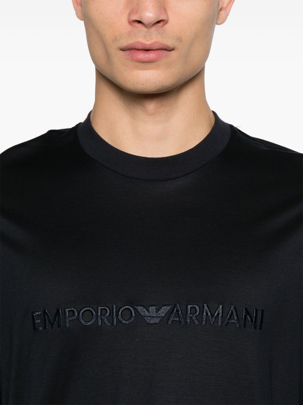 logo-embroidered T-shirt - 4
