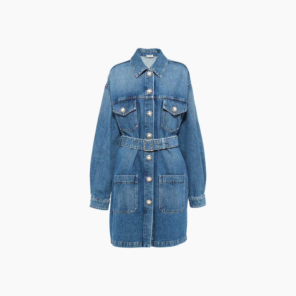 Denim blouson jacket - 1