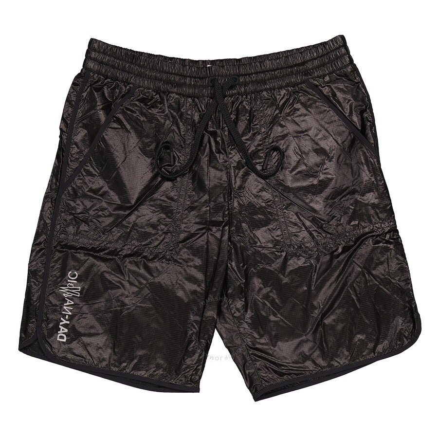 Moncler Men's Black Grenoble Drawstring Track Shorts - 1