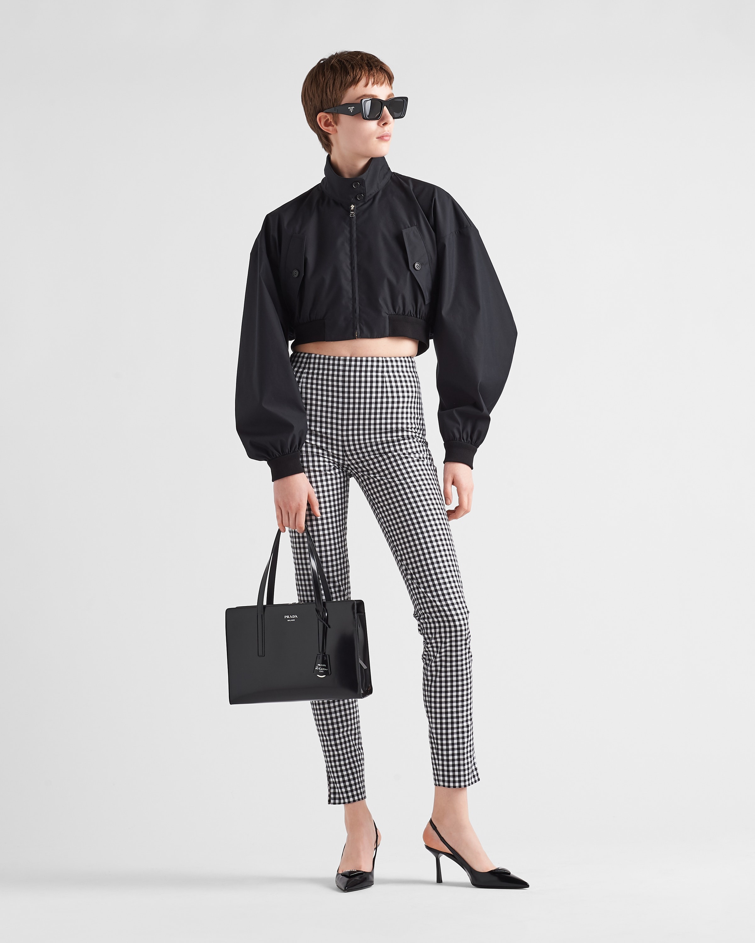 Stretch gingham check pants - 2