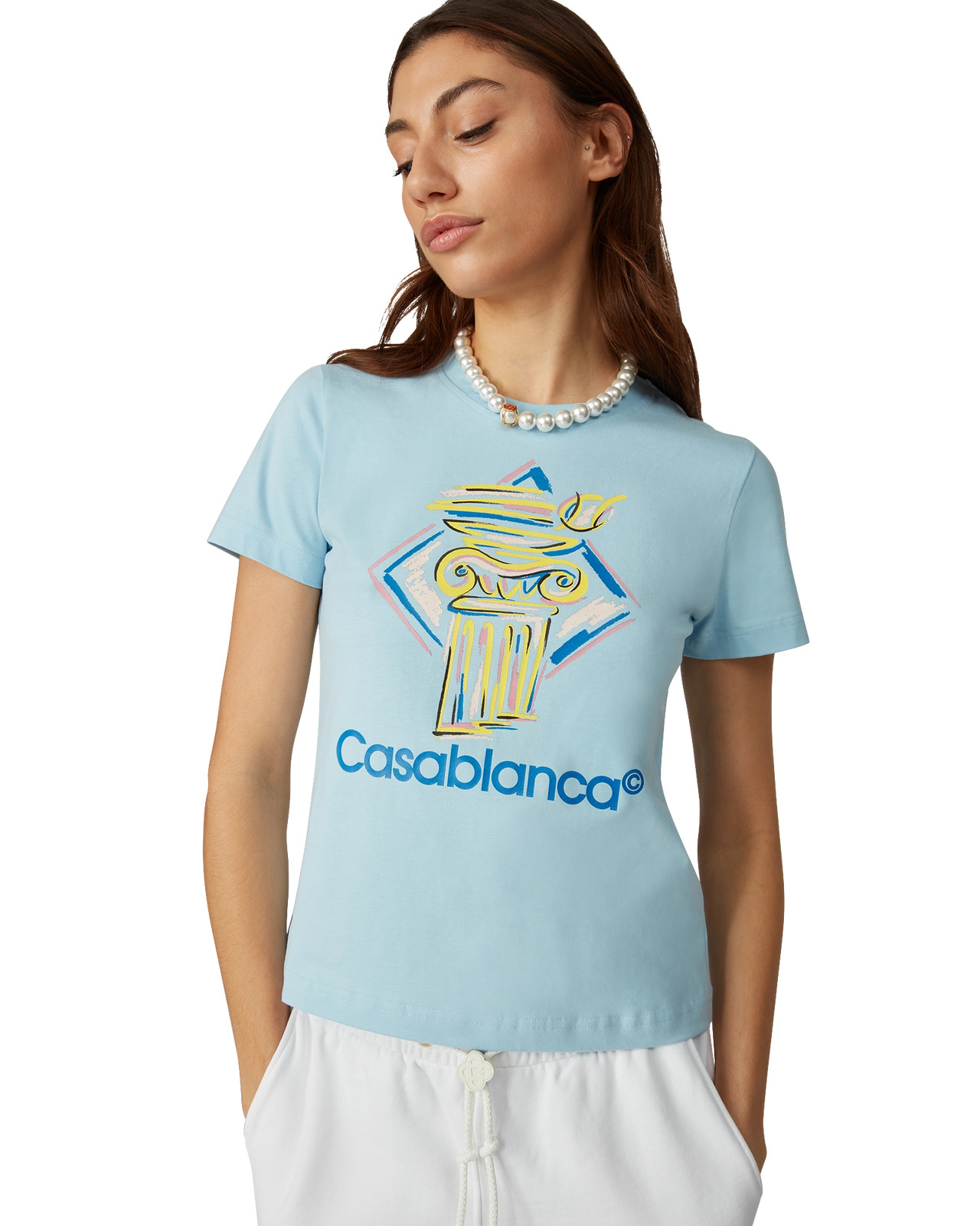 CASABLANCA Diamond Column T-Shirt | Casablanca Paris