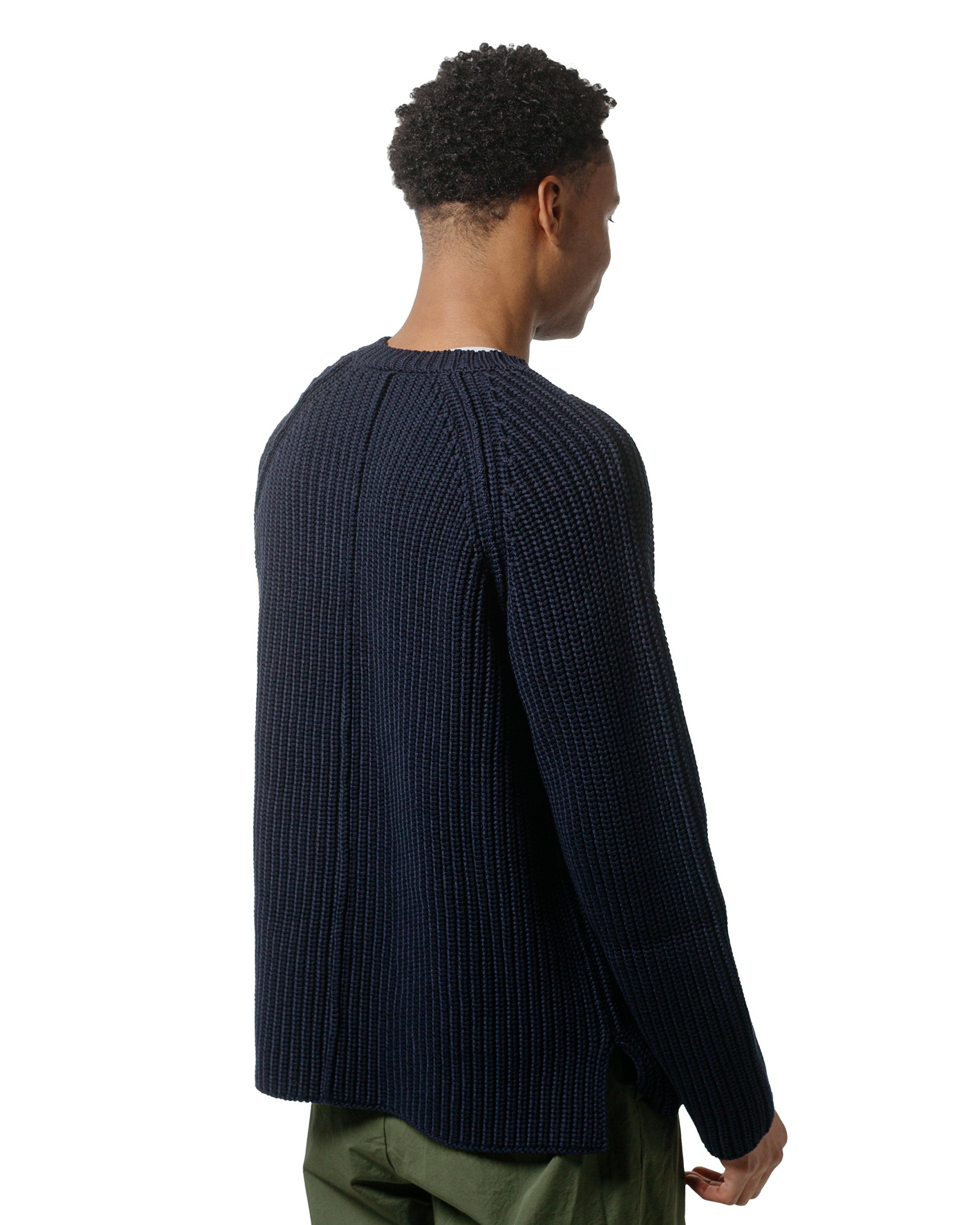 Pannocchia Sweater Crepe Cot Navy - 3