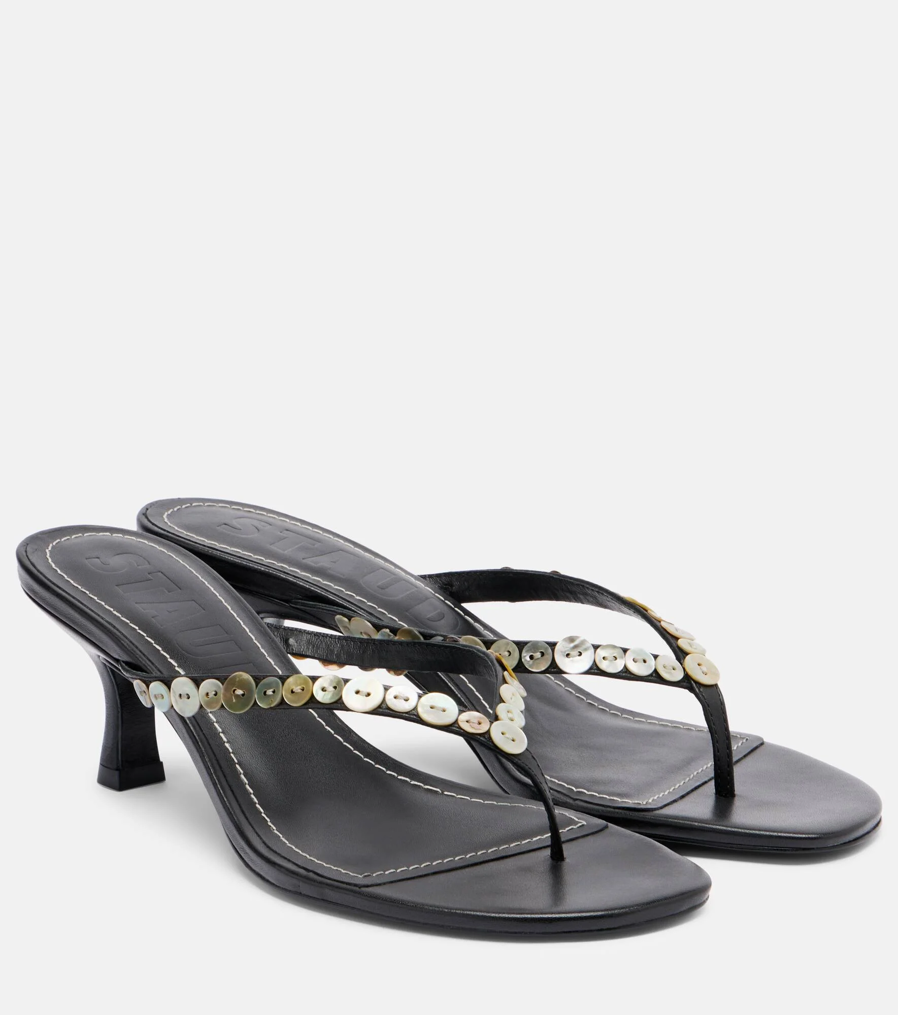 Freja leather thong sandals - 1