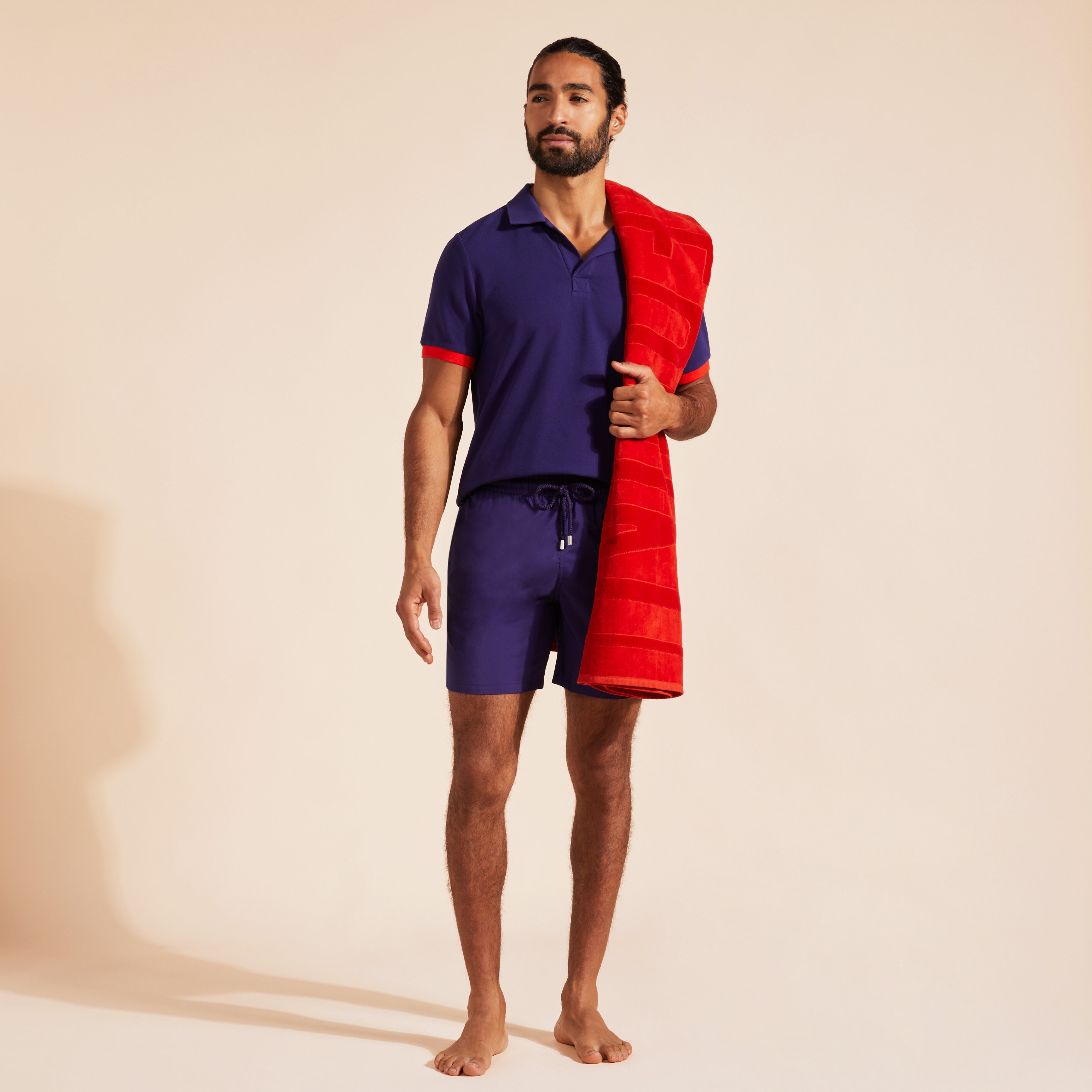 Men Cotton Polo Solid - 5