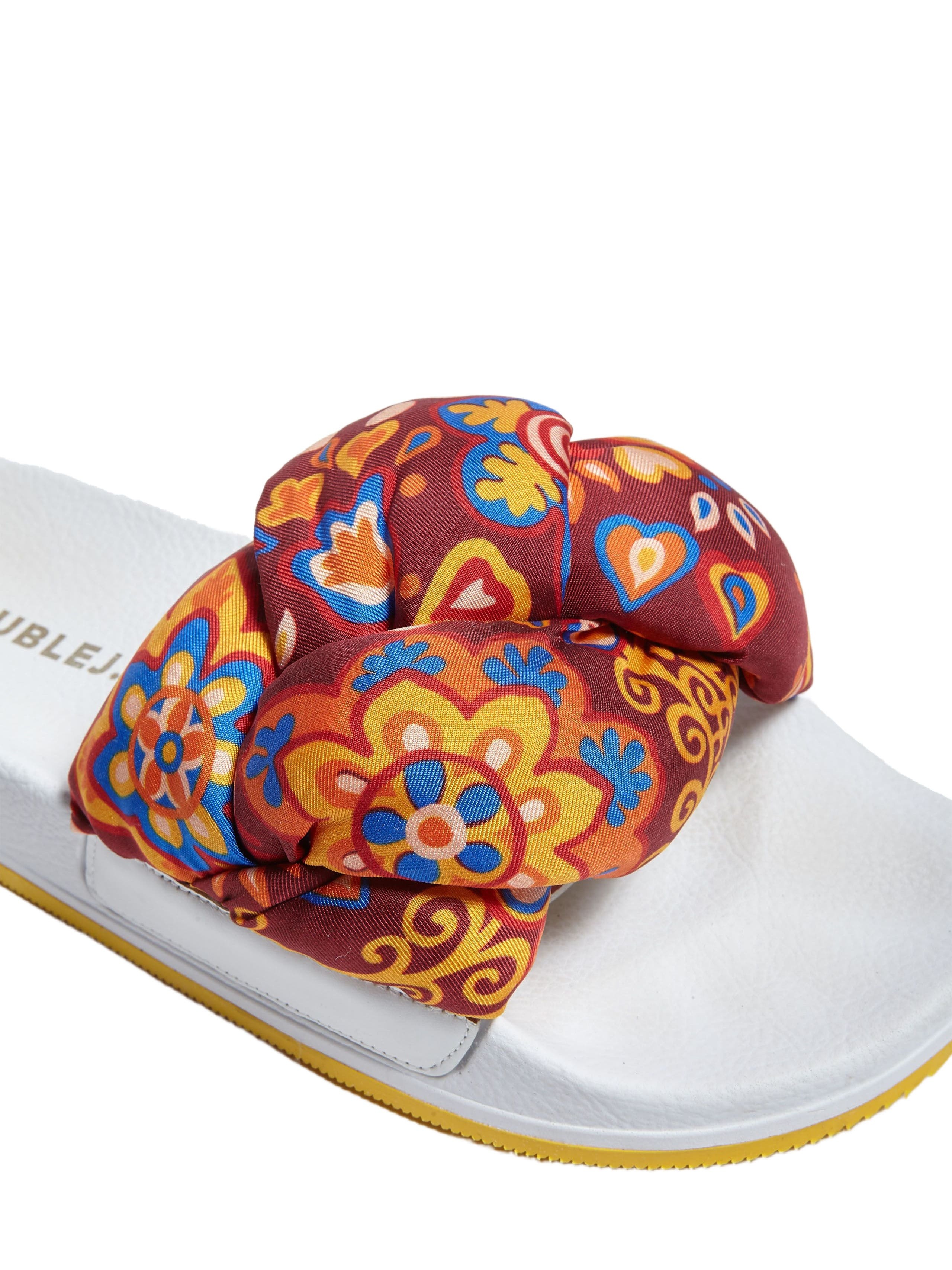 La DoubleJ Treccia Slides Taranta Bordeaux at Nordstrom - 4