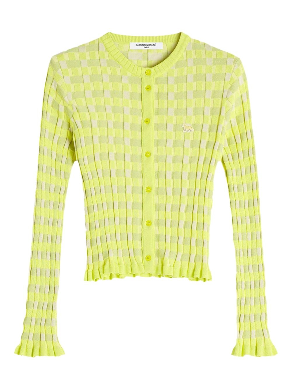 checkered cardigan - 1