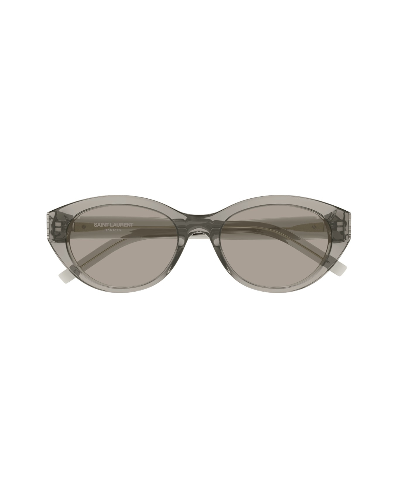 Saint Laurent Sl M148 Linea Monogram 004 Brown Grey Sunglasses - 1