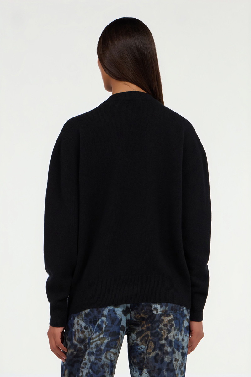Black sweater with Monogram Mirror Snake 4