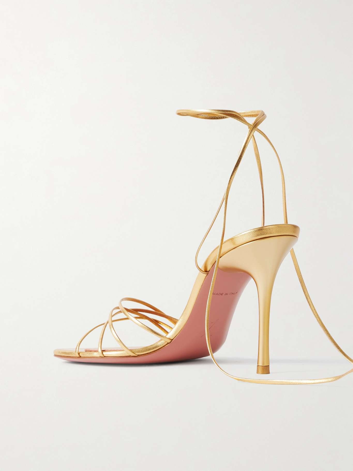 Lori metallic leather sandals Gold - 3