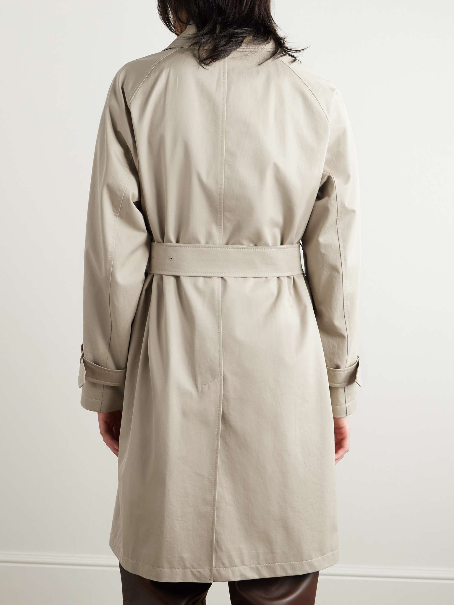 Belted Cotton-Gabardine Trench Coat - 4