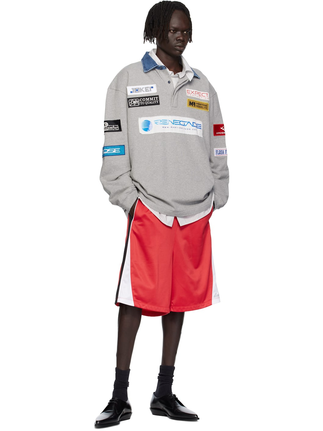 Gray Rugby Polo - 4